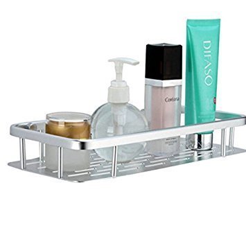 Alicemall Aluminium Bad Duschkabine Badregal Küche Küchenregal - 1 Fach