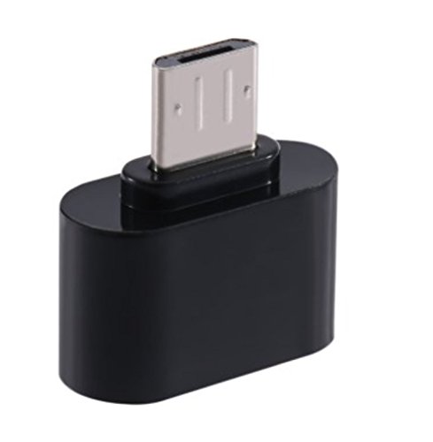 Micro USB Adapter, mixza Micro USB auf USB 2.0 Adapter – Micro USB männlich auf USB weiblich OTG adaptador- schwarz - 3