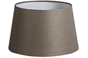 QAZQA Lino Pantalla lino visón 25/16 , Pantalla lámpara colgante,Pantalla lámpara de pie