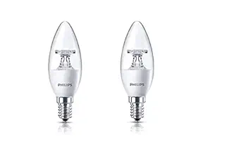 PHILIPS 3.5W e14 LED Bulb, Pack of 2 (Ace Saver)