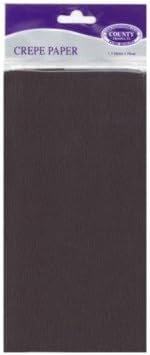 Crepe Paper Black 1.5m X 50cm (C85)
