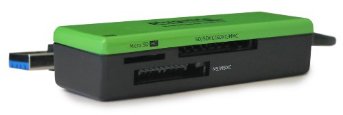 Plugable SuperSpeed USB 3.0 Flash-Speicher Kartenleser für Windows, Mac, Linux, und bestimmte Android Systeme – Unterstützt SD, SDHC, SDXC, Micro SD / T-Flash, MS, MS Pro Duo, MMC und mehr - 2