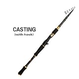 Material: Carbono Lixia fishing rods, 2019 Series Ultralight Carbon Spinning caña de Pescar para Calamar Bajo Carp Carp Bait Señuelo Varilla telescópica Stick Duro Corto 1.8-2.7 (Color : Blanco, Size : 2.1 m)