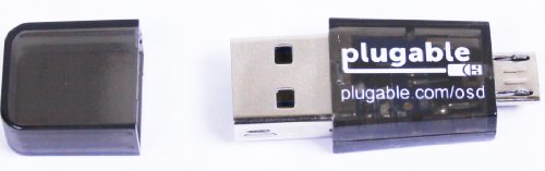Plugable® USB-MicroSD-Kartenlesegerät für Handy, Laptop und Tabletcomputer (eingebaute Typ-A-USB- und Micro-B-OTG-Schnittstellen) - 3