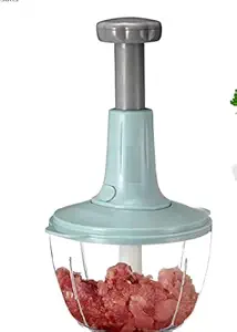 Hand Press Chopper, for Cutting Vegetables, Easy and Handy Gadget with a spetula