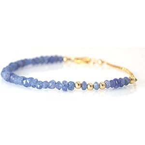 Zartes Tansanit Armband Lila Brautschmuck Hochzeit