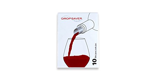 DROPSAVER „stop the drop“ (10er-Packung) – Weinausgießer, Flaschenausgießer, tropffrei Ausgießer - 6