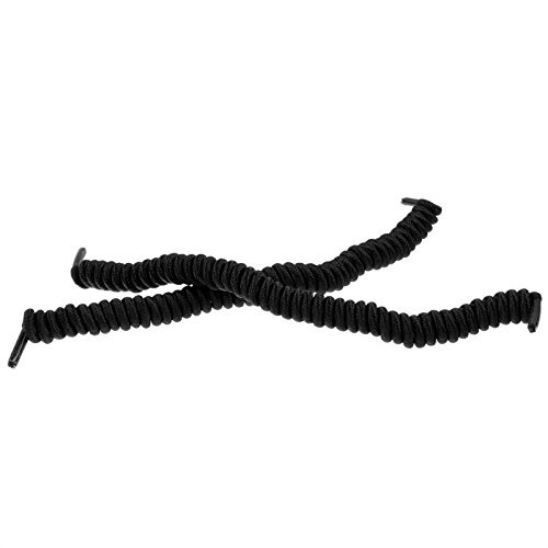 Preisvergleich Produktbild elastische spiralförmige Polyester-Schnürsenkel 4mm*10cm in schwarz