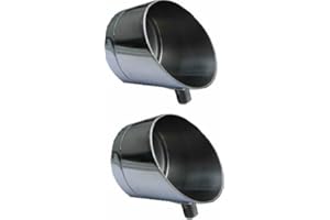 JIFFYBAGTACKLE 2 X 5cm Horizon Stainless Steel Specialist Butt Cup for carp fishing