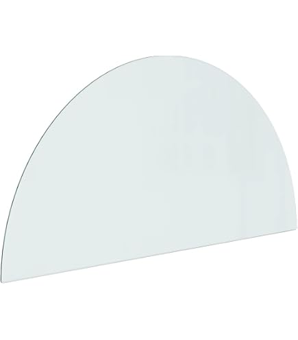 Plaque De Verre Trempé Pour Cheminée 100x50 Cm - Protection Sol Contre étincelles, Supporte 250 Kg