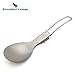 Produktbild BoundlessVoyage Ultralight Outdoor Titanium ladle Healthy Camping scoop Folding Spoon 18g