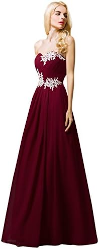 Huifany HFY1174 Haute Couture Chiffon Exquisite Evening Gowns Burgundy,UK12