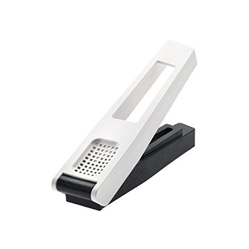 Koziol 3140100 Kant Knoblauchpresse, weiß mit schwarz