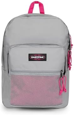 Eastpak Pinnacle Zaino 38L (42 x 32 x 25,5 cm), zaino grande scuola e viaggio, zaino multi-scomparto resistente con organizer e spallacci imbottiti - KONTRAST GREY PINK