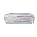 Jamicy® Fashion Pencil Case Makeup Bags Women Girls Zipper Comestic Storage Bag (Silver)