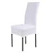 Produktbild OULII Stuhlhussen Stuhl Cover Universal Stretch elastischen Esszimmerstuhl Slipcovers Esszimmer Stuhl Cover Protector Sitz Slipcover (weiß)
