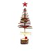 Produktbild Toyvian DIY Weihnachtsbaum Mini Weihnachtsbaum Tischdekoration DIY Weihnachten Handwerk Urlaub Party Baum Rock Kamin Regal Wohnkultur Geschenk (Rot und Grün)