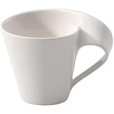 Villeroy & Boch - NewWave Espressotasse 50 ml Weiß | Spülmaschinenfest, Mikrowellensicher, Espresso Tasse, Kleine Tasse, Gesc
