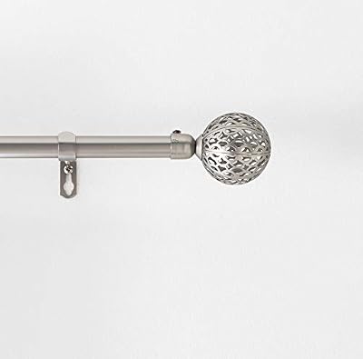Douceur d'Intérieur GLOBA Tringle, Chrome, 120 < 210 CM