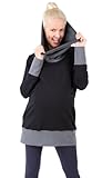 Be! Mama – 2in1 Umstandspullover, Sweatshirt, Still-Pulli, hochwertige Baumwolle, Modell: NELLA - 3