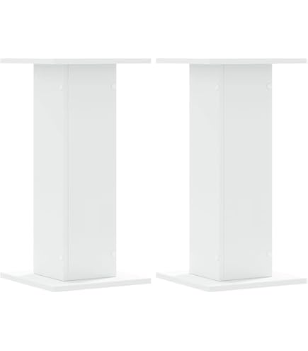 Norstone Stylum 1 Lautsprecherständer – 50 Cm Hoch, Weiß – Für Optimale Klangqualität