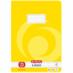 Preisvergleich Produktbild 10 x Herlitz Schulheft A4 16 Blatt Lineatur 23 FSC Mix