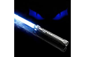 ETE ETMATE Sable de luz con mango de metal RGB 11 colores intercambiables,7 juegos de modos de efectos de sonido Metal Aluminio Hilt Force FX Lightsaber Duel Light Sabres,mango de aleación Light Sabre