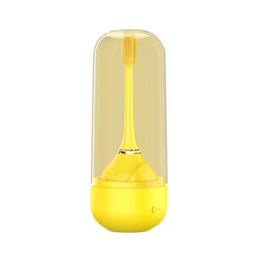 Preisvergleich Produktbild Luckiests 360-Grad-Kinder Elektrische Zahnbürste Kinder dreiseitigem Silikon Zahnbürste drahtlose Aufladen Zahnpflege Zahnbürste