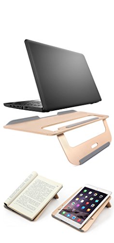 iProtect Aluminium Ständer rutschfeste Halterung für Notebook, Tablet und eBook-Reader in silber - 6