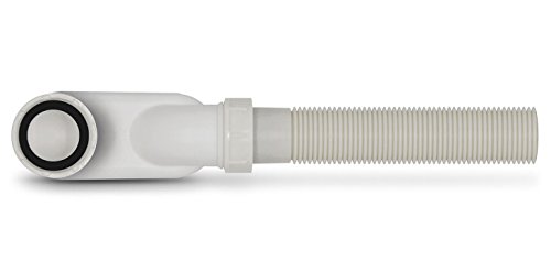 Flachsiphon Sifon Flach Syphon extra schmal und flach Ablaufgarnitur mit Geruchsverschluss für freistehende Badewanne - 4