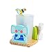 Produktbild TrifyCore Entzückende Zahnpasta Zahnbürstenhalter Stand mit Cup und 3 Minuten Sandborduhr Saugfuß aus Holz Badezimmer Aufsatz- Halter für Kinder Multicolor Elefanten Stil 1PC