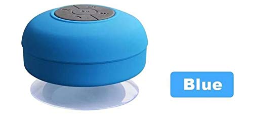 Preisvergleich Produktbild JINRU Mini Bluetooth Lautsprecher - Tragbarer Lautsprecher Lauter Stereo Sound, Rich Bass, Wasserdicht, 4-5 Stunden Spielzeit, Saugnapf, Badezimmer Kann Verwendet Werden,Blue