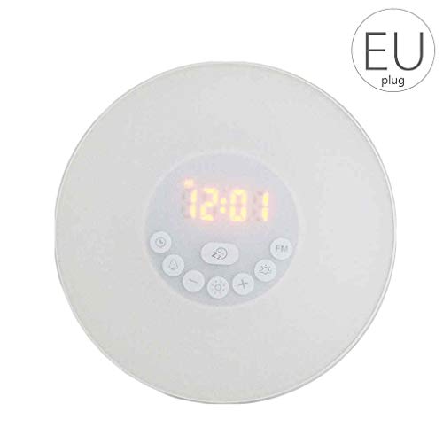 Preisvergleich Produktbild Babysbreath17 Wake Up-Licht-Wecker Sonnenaufgang, Sonnenuntergang, Simulation Digital-Nachtlicht Nature Sounds Snooze-Funktion Touch Control Clock