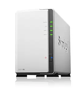 Synology DiskStation DS218j Network Attached Storage Drive (White)