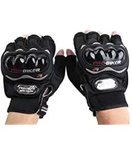 Flomaster Probiker Half Finger Motorcycle Gloves (Black, XXL) (131538)