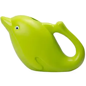DealFry Outdoor Elephant Shape Watering Can, Decorative and Functional Watering Tool, 1.5 Liter Kids Watering Can for House Plants & Garden Plants Sprinkler (Green) (Pack-1)
