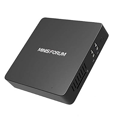 MINIS FORUM Nouvelle Version du Z83-F Mini PC 4K/4GB/64GB, Processeur Intel Atom X5-Z8350, Windows 10 Pro préinstallé, Ports HDMI et VGA, Ethernet 1000Mbps, Wi-FI 2.4 GHz / 5.8 GHz, allumage Automatique