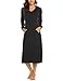 Produktbild MAXMODA Nachthemd Damen Lang Nachtwäsche Schlafanzüge Frauen Pyjama Set Morgenmantel