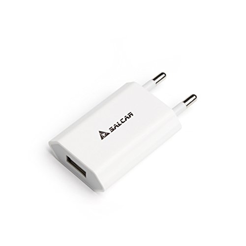 Original Salcar - Ladegerät 5V 1A USB Stromadapter für iPhone 5 5S 5C, iPhone 6 6S Plus, iPod Mini, iPod shuffle, iPod classic , iPod nano Apple Charger(weiß)