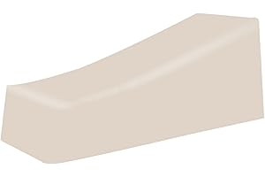 JHLD Gartenliege Abdeckung, Premium Robuste Sonnenliege Schutzhülle Wasserdicht Schutzhülle Für Sonnenliege UV-Beständig Gartenliege Schutzhülle Für Gartenmöbel-Beige-200 x 70 x 40/68 cm