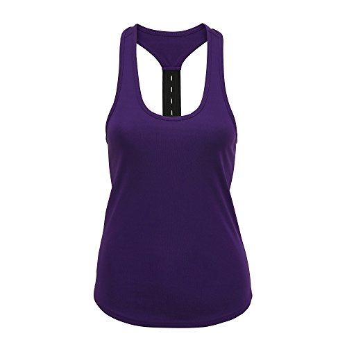 Tri Dri - Camiseta de Tirantes Modelo Performance para Mujer (L) (Púrpura)
