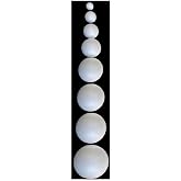 Artlantis Strofor K&ouml;p&uuml;k Top 2cm 3cm 4cm 5cm 6cm 8cm 10cm 24 Adet Yuvarlak Strafor Top K&uuml;re Okul Deney K&ouml;p&uuml;k Toplar