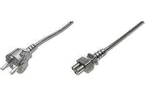 ‎DIGITUS Assmann – 440115 – 012 – Mesh with Cord (CEE 7/7 SCHUKO – C5 Plug to IEC C5 Female Connector