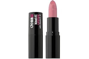 DEBORAH deBBY, kissME LIPSTICK Rossetto Cremoso, Formula Antiossidante con Vitamine E e C, Finish Luminoso e Pieno, Texture Leggera, Aroma Fruttato, Colore 03 Princess Rose