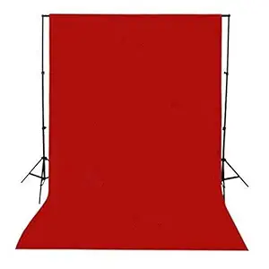 Fizool 8x12 Ft LEKERA Backdrop Photo Light Studio Photography Background Cloth/Curtain with Carry Bag for Professional Photo Shoot - Red Backdrop