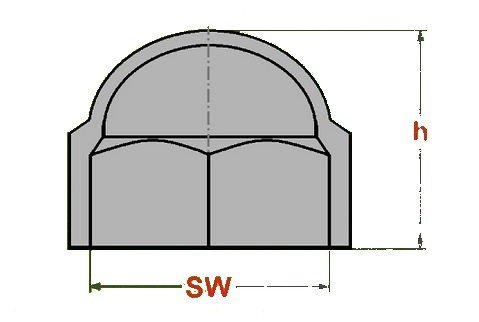 50 Stück Sechskant Schutzkappe M12 – Schlüsselweite 19mm, Farbe weiß – Abdeckkappe - 2