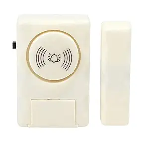 smars  Plastic Wireless Door Window Open Alert Alarm Home Security System Siren | cream