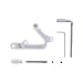 Produktbild Anbee® CNC-Aluminium iPhone / iPad Holder Monitor Halterung Rahmen für DJI Phantom 3 und Inspire 1 Sender (Silber)