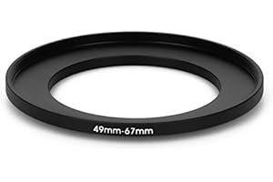 FITTINGS4YOU 49 mm - 67 mm Filter Adapter Step-Up Adapter Filteradapter Step Up 49-67