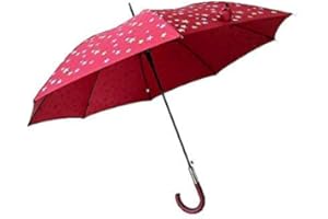 Goodforgoods Paraguas que cambia de color con la lluvia, para adultos, mujeres, hombres, de apertura automática, resistente al viento con un diámetro de 105 cm. (Rojo)